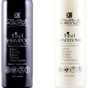ROYALE 5 IN 1 SHAMPOO&CONDITIONER SET-ARGAN OIL-KERATIN-BIOTIN-6.77oz/200ml EACH